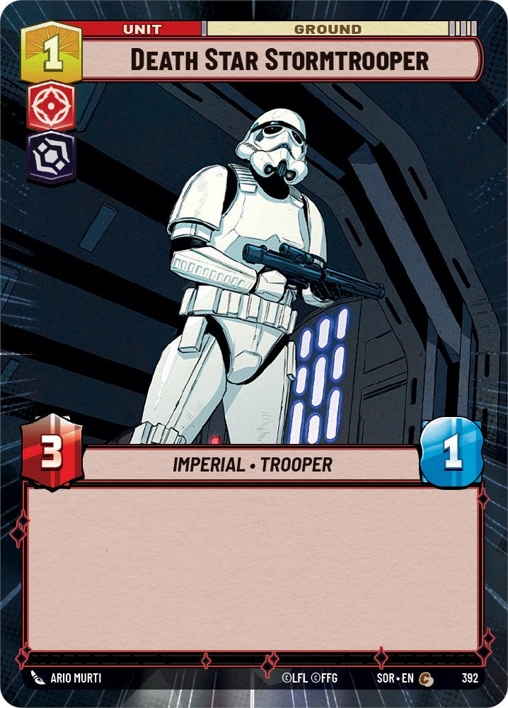 Death Star Stormtrooper (Hyperspace) (392) [Spark of Rebellion] | Jomio and Rueliete's Cards and Comics