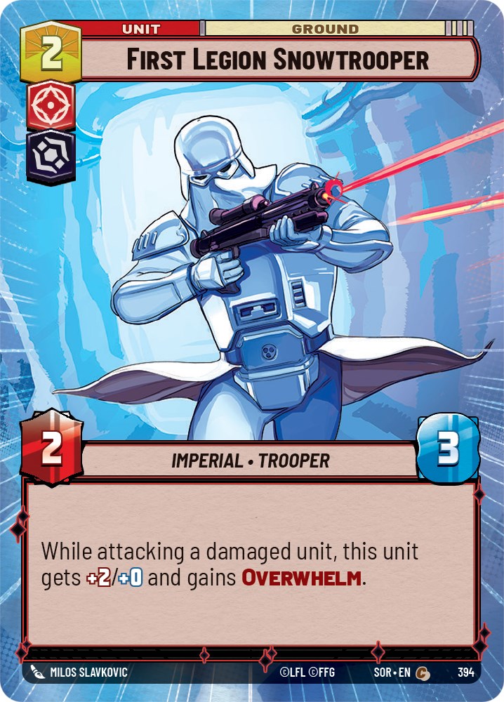 First Legion Snowtrooper (Hyperspace) (394) [Spark of Rebellion] | Jomio and Rueliete's Cards and Comics