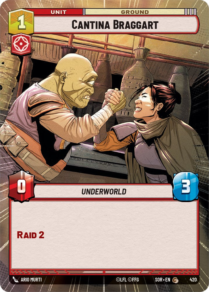 Cantina Braggart (Hyperspace) (420) [Spark of Rebellion] | Jomio and Rueliete's Cards and Comics