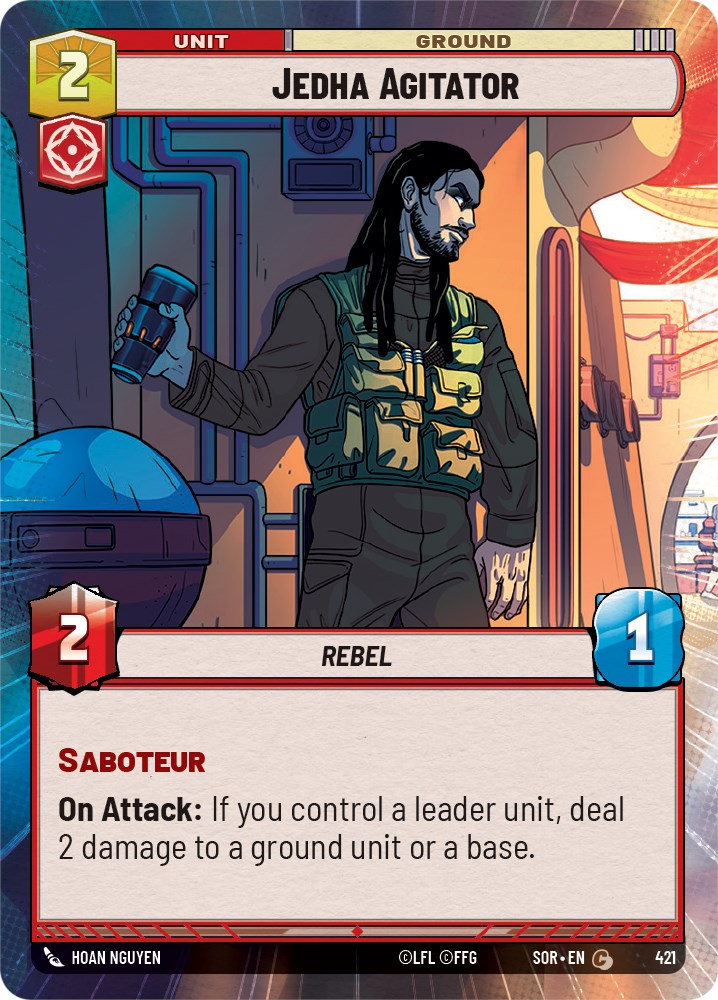 Jedha Agitator (Hyperspace) (421) [Spark of Rebellion] | Jomio and Rueliete's Cards and Comics