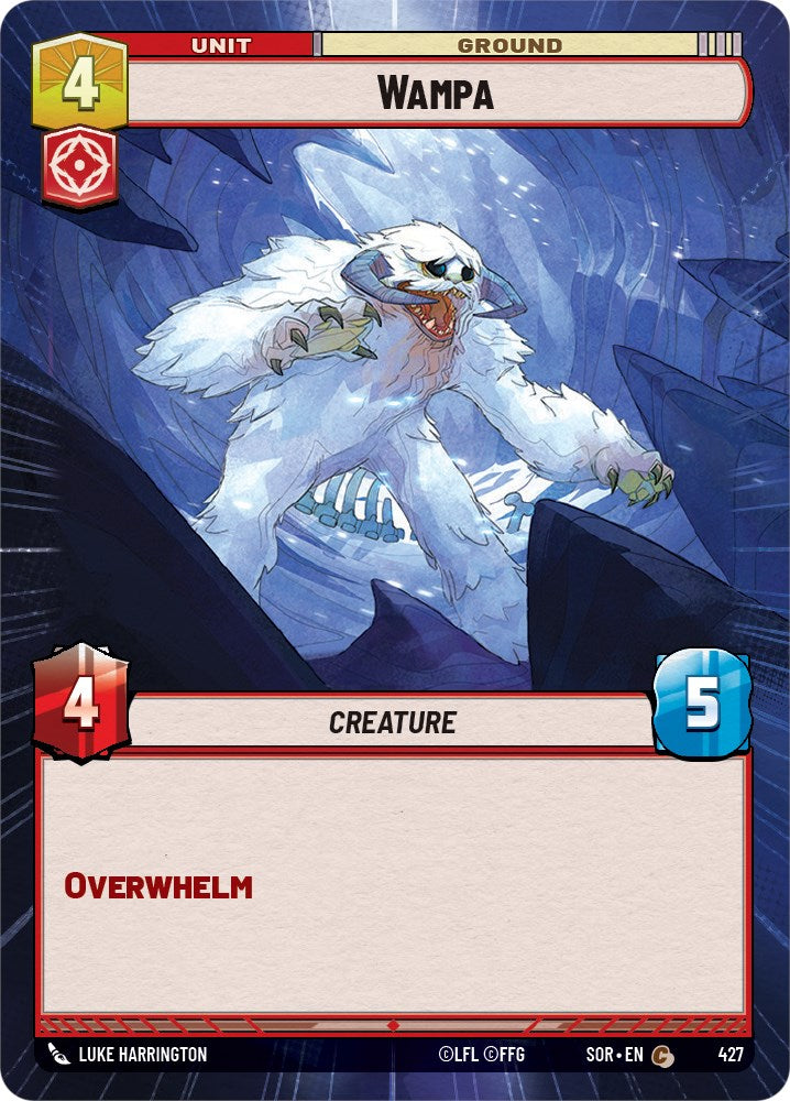 Wampa (Hyperspace) (427) [Spark of Rebellion] | Jomio and Rueliete's Cards and Comics