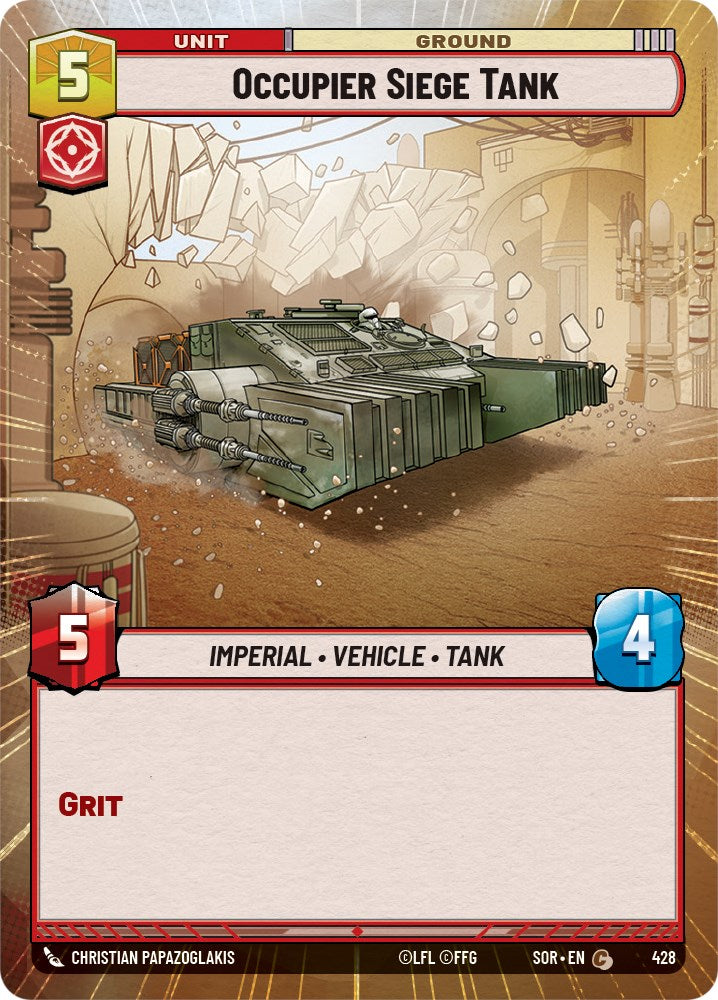 Occupier Siege Tank (Hyperspace) (428) [Spark of Rebellion] | Jomio and Rueliete's Cards and Comics