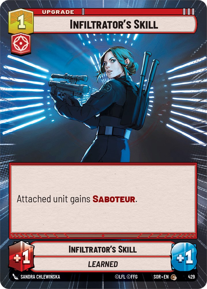Infiltrator's Skill (Hyperspace) (429) [Spark of Rebellion] | Jomio and Rueliete's Cards and Comics