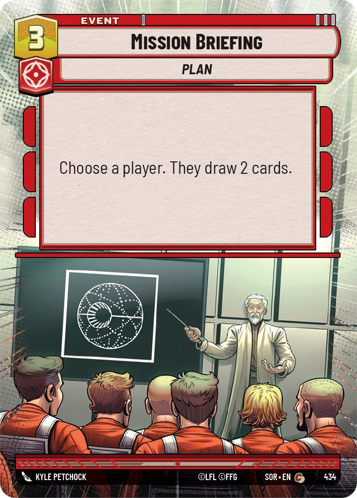 Mission Briefing (Hyperspace) (434) [Spark of Rebellion] | Jomio and Rueliete's Cards and Comics