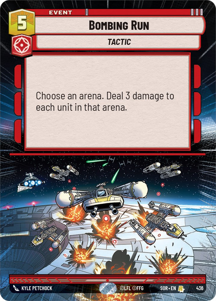Bombing Run (Hyperspace) (436) [Spark of Rebellion] | Jomio and Rueliete's Cards and Comics