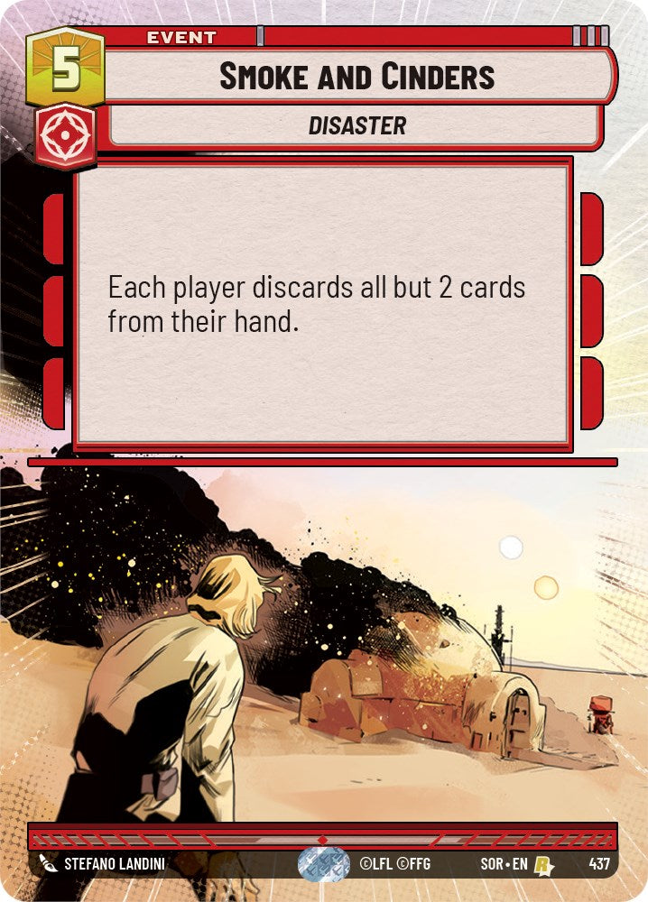 Smoke and Cinders (Hyperspace) (437) [Spark of Rebellion] | Jomio and Rueliete's Cards and Comics
