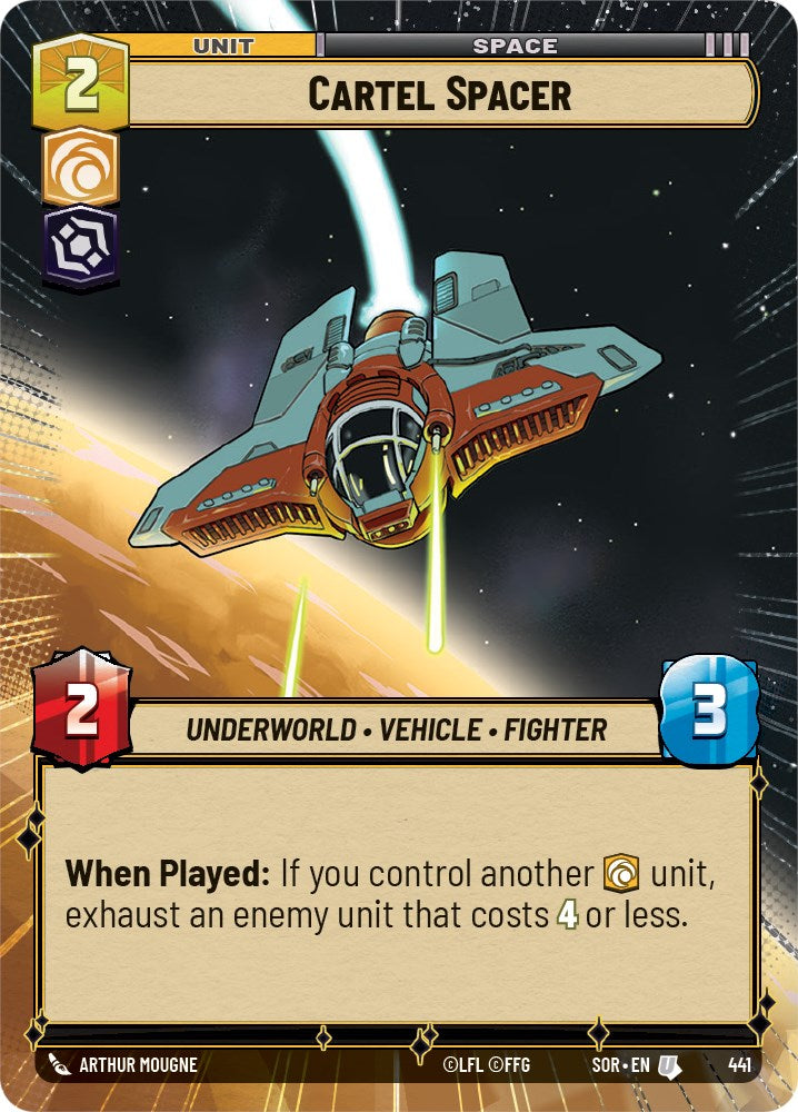 Cartel Spacer (Hyperspace) (441) [Spark of Rebellion] | Jomio and Rueliete's Cards and Comics