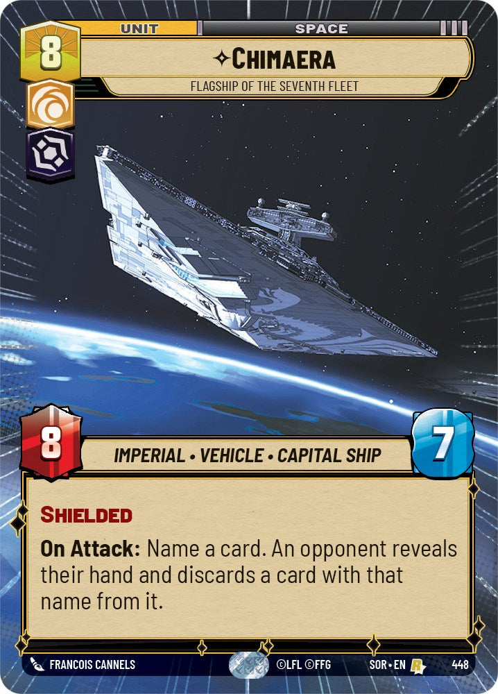 Chimaera - Flagship of the Seventh Fleet (Hyperspace) (448) [Spark of Rebellion] | Jomio and Rueliete's Cards and Comics
