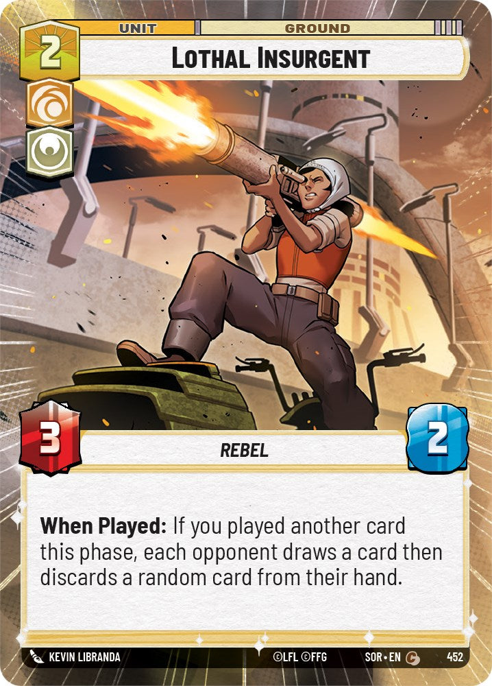 Lothal Insurgent (Hyperspace) (452) [Spark of Rebellion] | Jomio and Rueliete's Cards and Comics