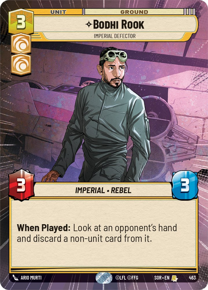 Bodhi Rook - Imperial Defector (Hyperspace) (463) [Spark of Rebellion] | Jomio and Rueliete's Cards and Comics
