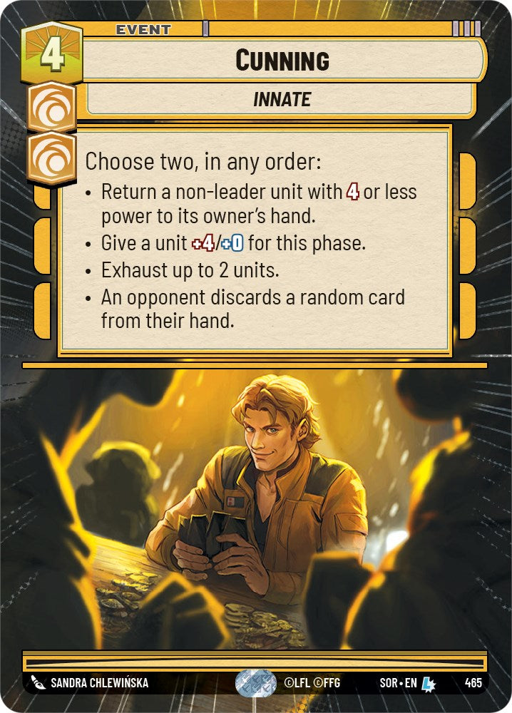 Cunning (Hyperspace) (465) [Spark of Rebellion] | Jomio and Rueliete's Cards and Comics