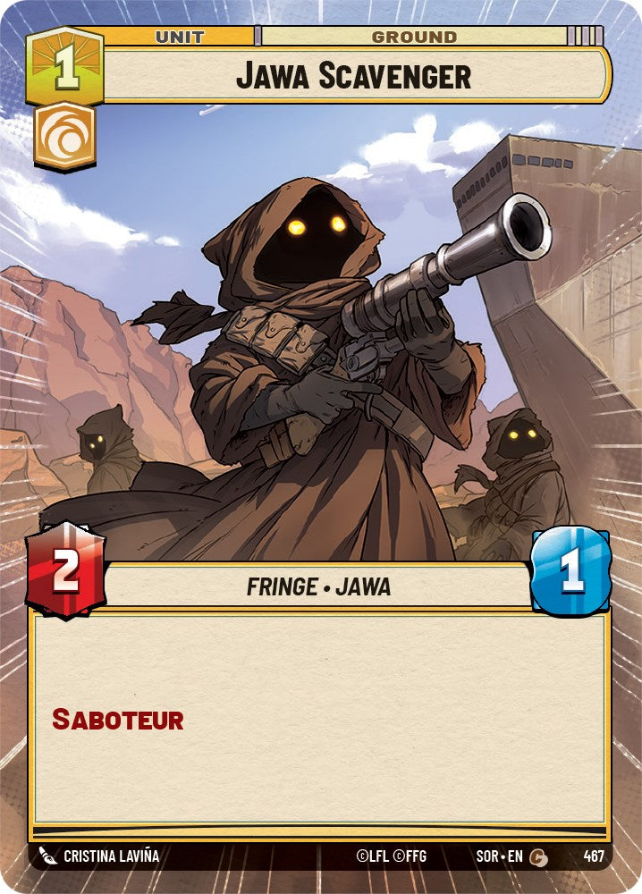 Jawa Scavenger (Hyperspace) (467) [Spark of Rebellion] | Jomio and Rueliete's Cards and Comics