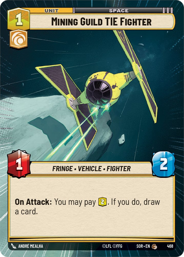 Mining Guild TIE Fighter (Hyperspace) (468) [Spark of Rebellion] | Jomio and Rueliete's Cards and Comics