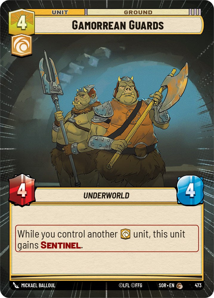 Gamorrean Guards (Hyperspace) (473) [Spark of Rebellion] | Jomio and Rueliete's Cards and Comics