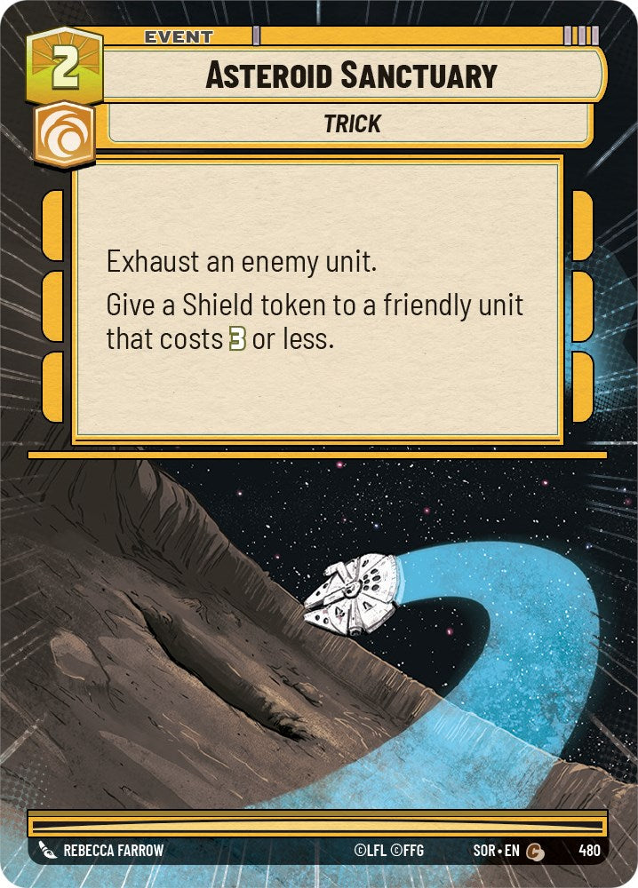 Asteroid Sanctuary (Hyperspace) (480) [Spark of Rebellion] | Jomio and Rueliete's Cards and Comics