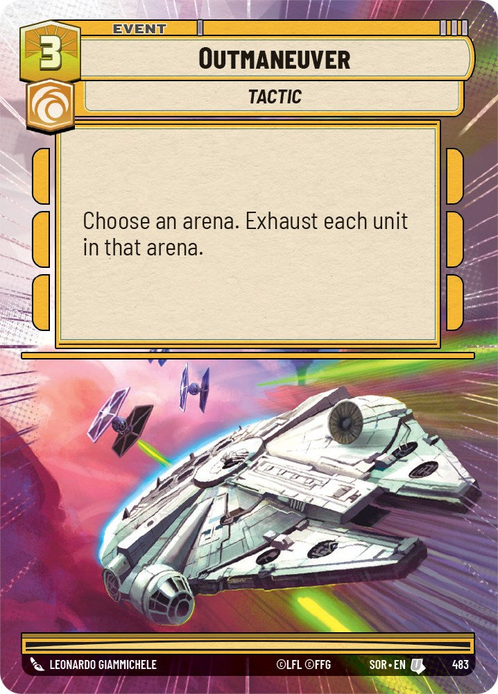 Outmaneuver (Hyperspace) (483) [Spark of Rebellion] | Jomio and Rueliete's Cards and Comics