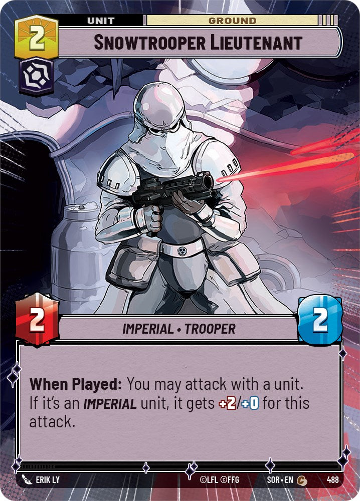 Snowtrooper Lieutenant (Hyperspace) (488) [Spark of Rebellion] | Jomio and Rueliete's Cards and Comics