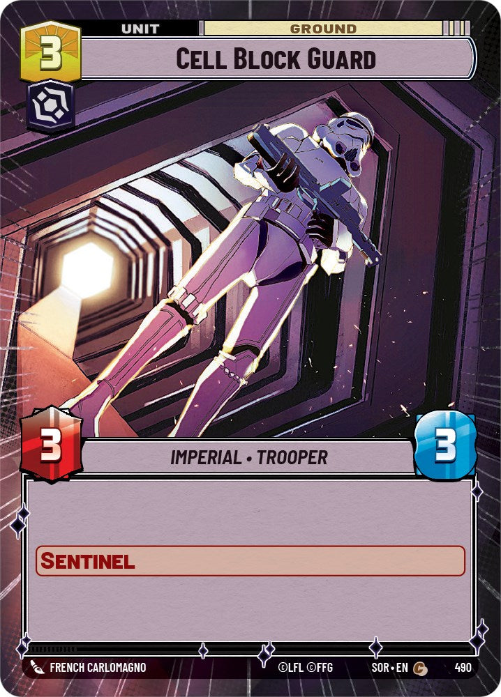 Cell Block Guard (Hyperspace) (490) [Spark of Rebellion] | Jomio and Rueliete's Cards and Comics