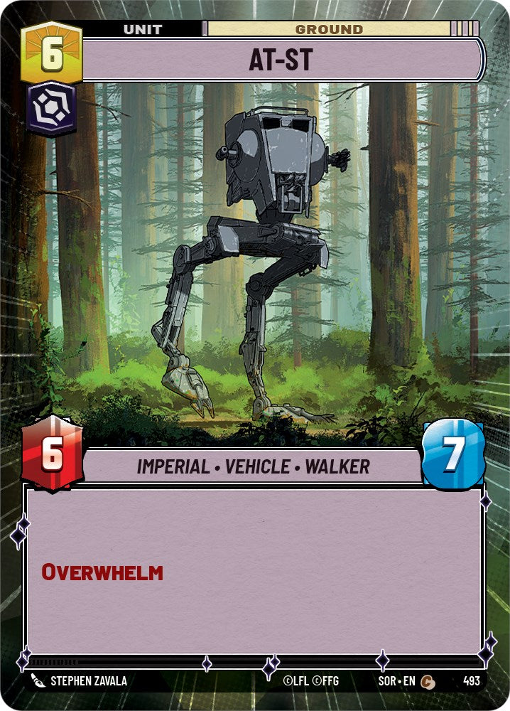 AT-ST (Hyperspace) (493) [Spark of Rebellion] | Jomio and Rueliete's Cards and Comics