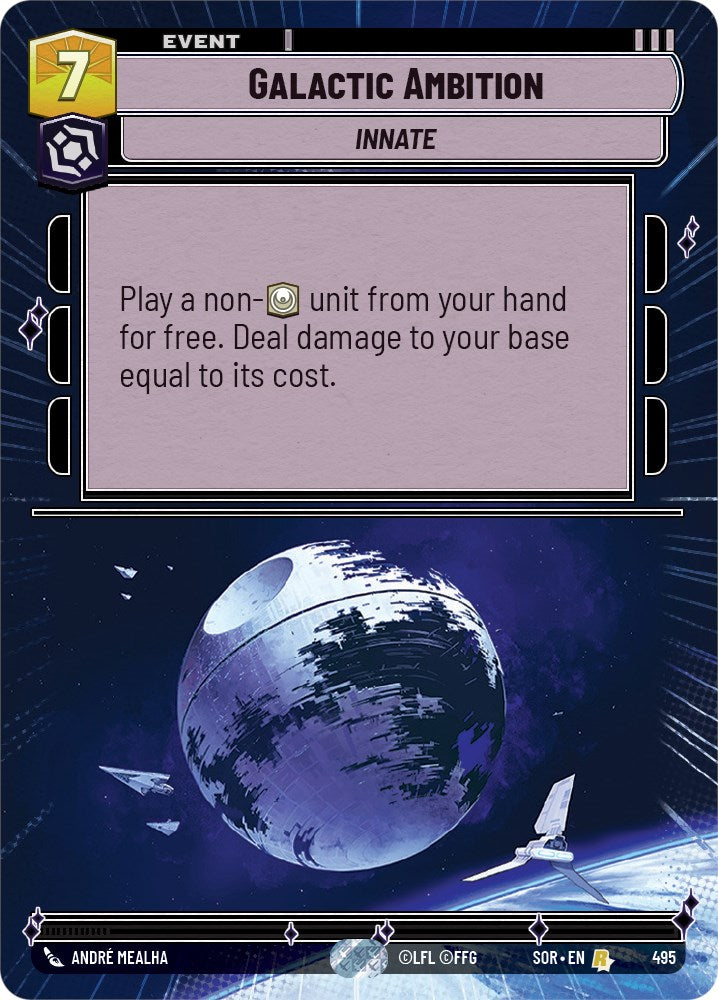 Galactic Ambition (Hyperspace) (495) [Spark of Rebellion] | Jomio and Rueliete's Cards and Comics