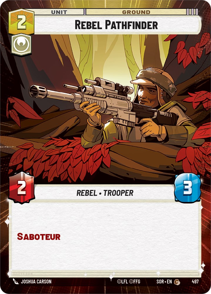 Rebel Pathfinder (Hyperspace) (497) [Spark of Rebellion] | Jomio and Rueliete's Cards and Comics