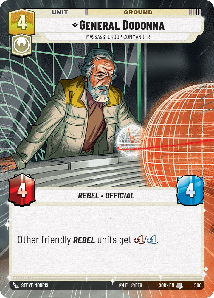 General Dodonna - Massassi Group Commander (Hyperspace) (500) [Spark of Rebellion] | Jomio and Rueliete's Cards and Comics