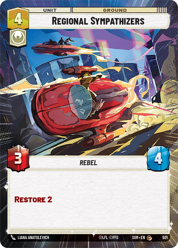 Regional Sympathizers (Hyperspace) (501) [Spark of Rebellion] | Jomio and Rueliete's Cards and Comics
