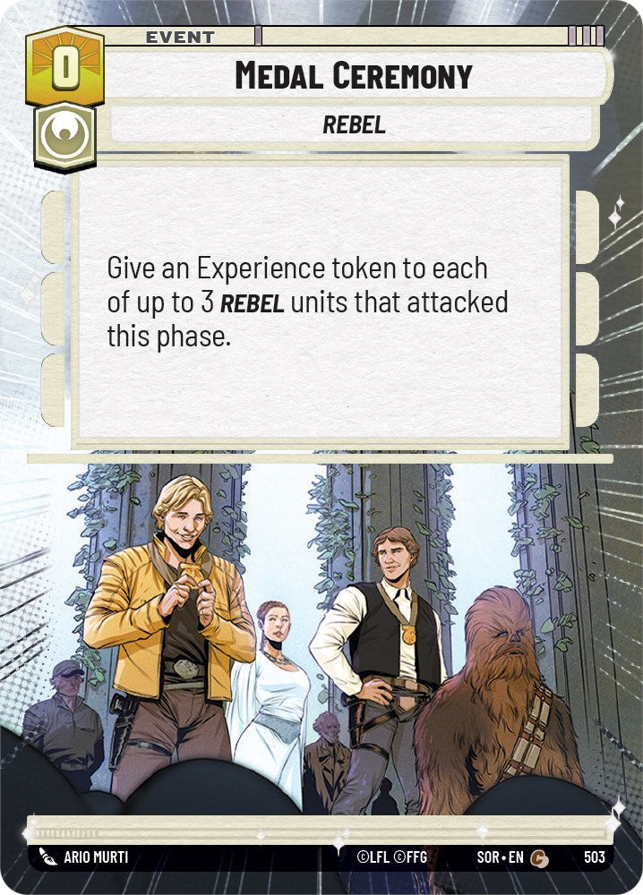 Medal Ceremony (Hyperspace) (503) [Spark of Rebellion] | Jomio and Rueliete's Cards and Comics