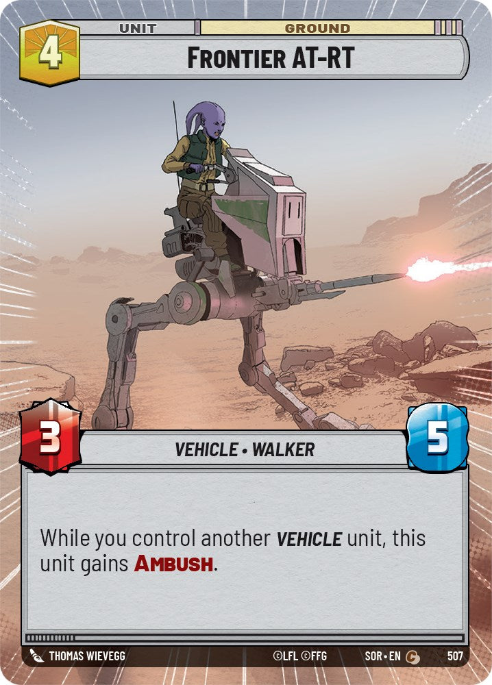 Frontier AT-RT (Hyperspace) (507) [Spark of Rebellion] | Jomio and Rueliete's Cards and Comics