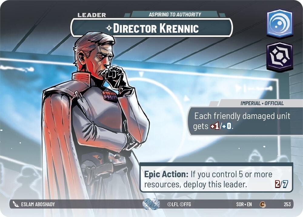 Director Krennic - Aspiring to Authority (Showcase) (253) [Spark of Rebellion] | Jomio and Rueliete's Cards and Comics