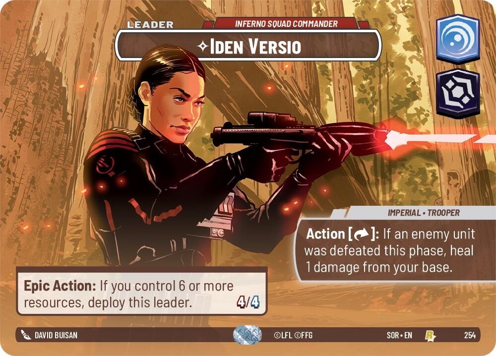 Iden Versio - Inferno Squad Commander (Showcase) (254) [Spark of Rebellion] | Jomio and Rueliete's Cards and Comics