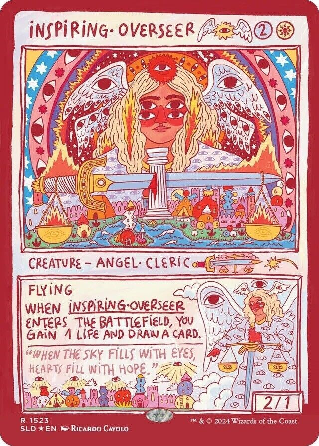 Inspiring Overseer (Rainbow Foil) [Secret Lair Drop Series] | Jomio and Rueliete's Cards and Comics