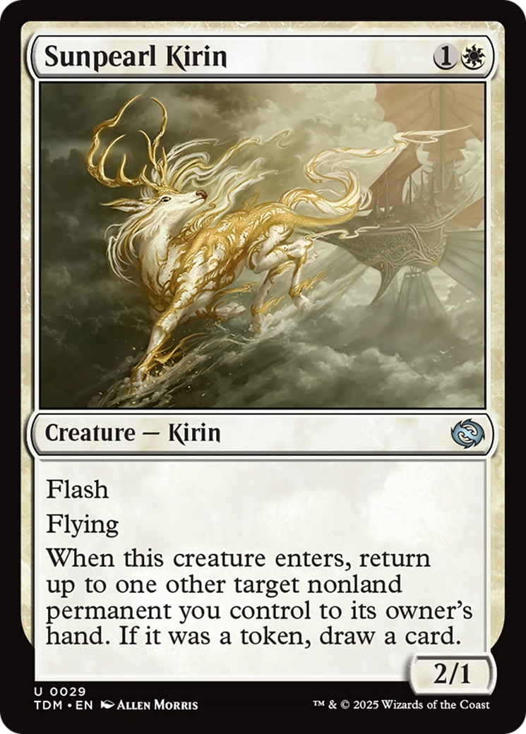 Sunpearl Kirin [Tarkir: Dragonstorm] | Jomio and Rueliete's Cards and Comics