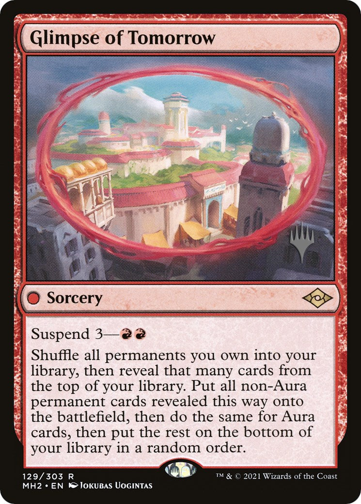 Glimpse of Tomorrow (Promo Pack) [Modern Horizons 2 Promos] | Jomio and Rueliete's Cards and Comics
