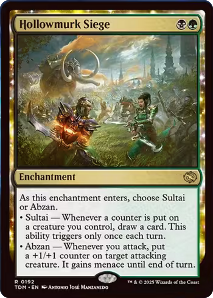 Hollowmurk Siege [Tarkir: Dragonstorm] | Jomio and Rueliete's Cards and Comics