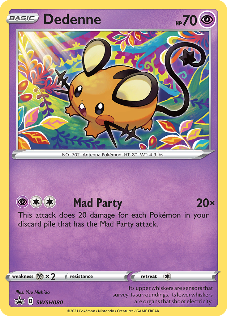 Dedenne (SWSH080) [Sword & Shield: Black Star Promos] | Jomio and Rueliete's Cards and Comics