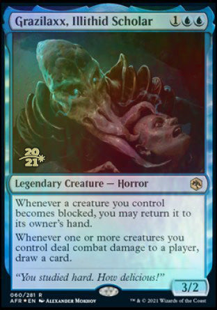 Grazilaxx, Illithid Scholar [Dungeons & Dragons: Adventures in the Forgotten Realms Prerelease Promos] | Jomio and Rueliete's Cards and Comics