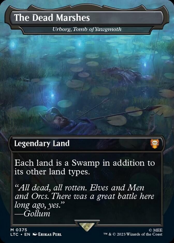 The Dead Marshes - Urborg, Tomb of Yawgmoth (Borderless) [The Lord of the Rings: Tales of Middle-Earth Commander] | Jomio and Rueliete's Cards and Comics