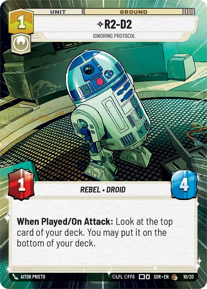 R2-D2 - Ignoring Protocol (Hyperspace) (10/20) [Spark of Rebellion: Weekly Play] | Jomio and Rueliete's Cards and Comics