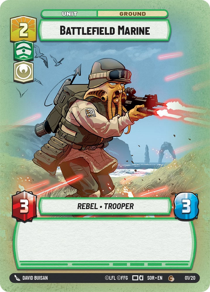 Battlefield Marine (1/20) [Spark of Rebellion: Weekly Play] | Jomio and Rueliete's Cards and Comics