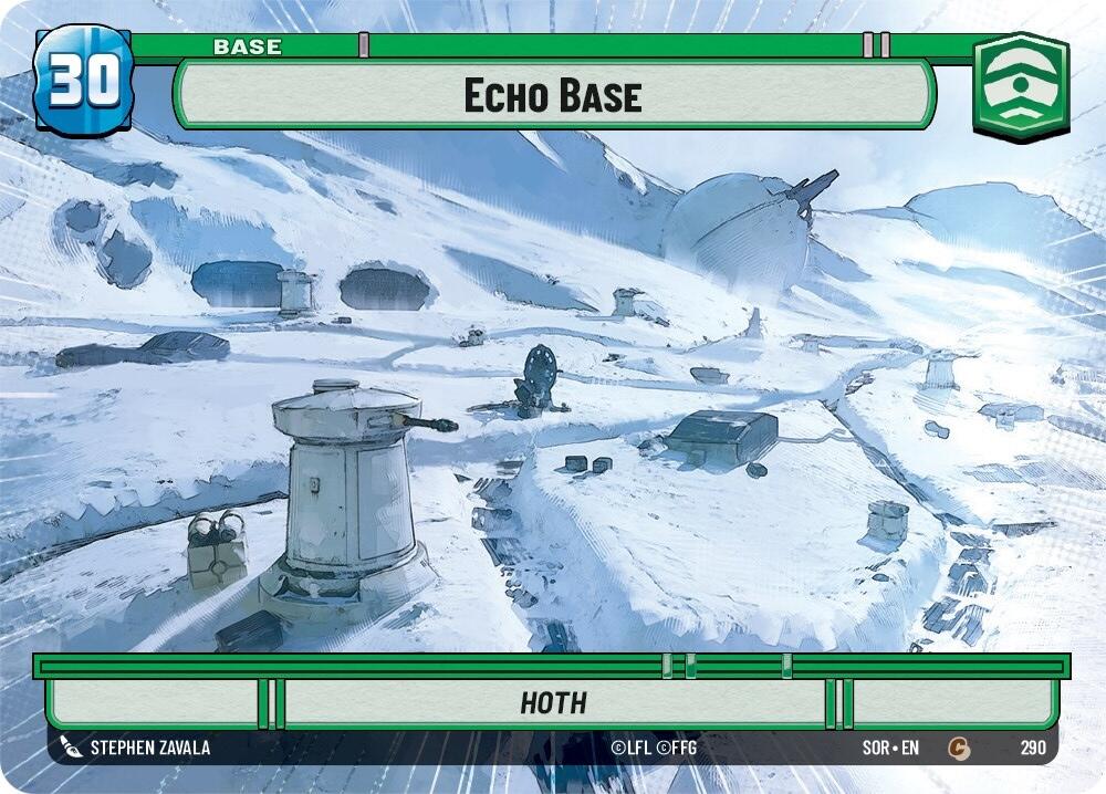 Echo Base // Shield (Hyperspace) (290 // T04) [Spark of Rebellion] | Jomio and Rueliete's Cards and Comics
