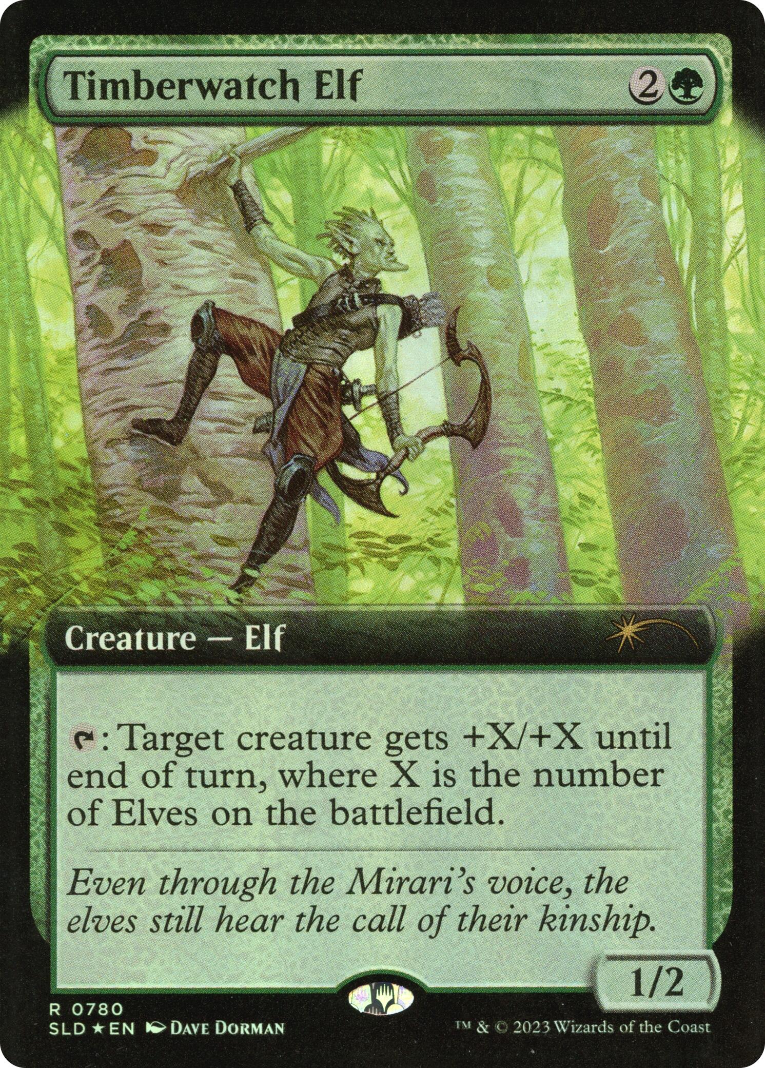 Timberwatch Elf (Extended Art) [Secret Lair Drop Series] | Jomio and Rueliete's Cards and Comics