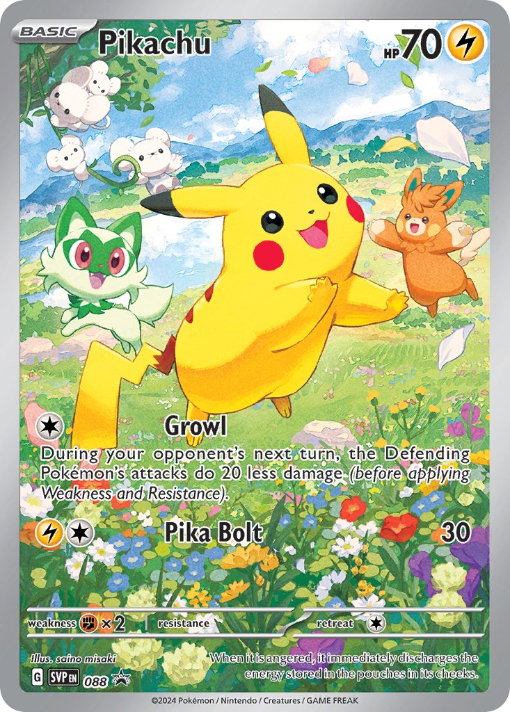 Pikachu (088) [Scarlet & Violet: Black Star Promos] | Jomio and Rueliete's Cards and Comics