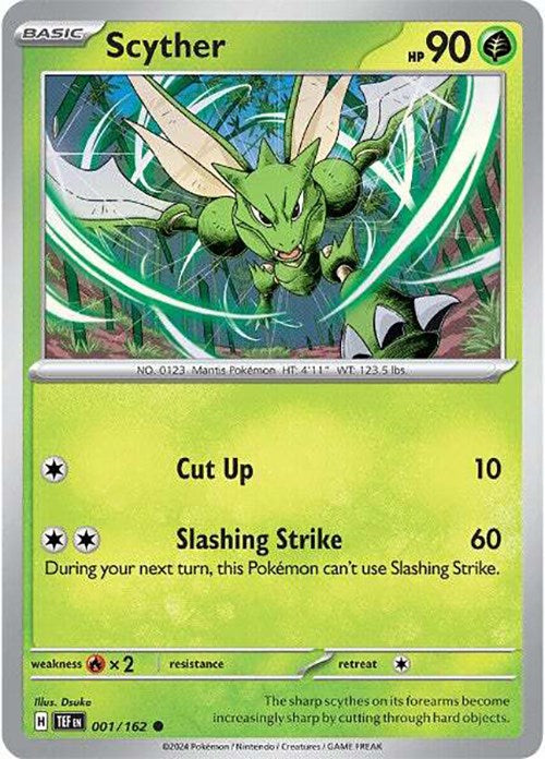 Scyther (001/162) [Scarlet & Violet: Temporal Forces] | Jomio and Rueliete's Cards and Comics