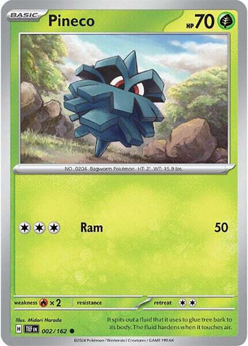 Pineco (002/162) [Scarlet & Violet: Temporal Forces] | Jomio and Rueliete's Cards and Comics