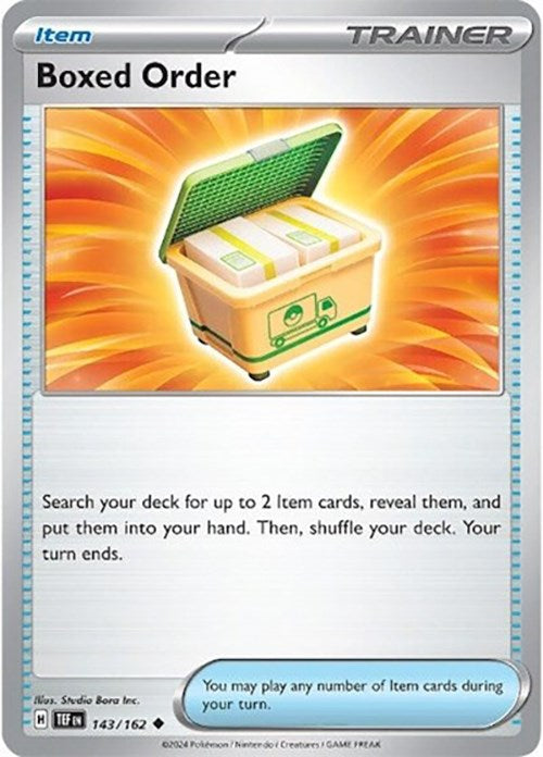 Boxed Order (143/162) [Scarlet & Violet: Temporal Forces] | Jomio and Rueliete's Cards and Comics