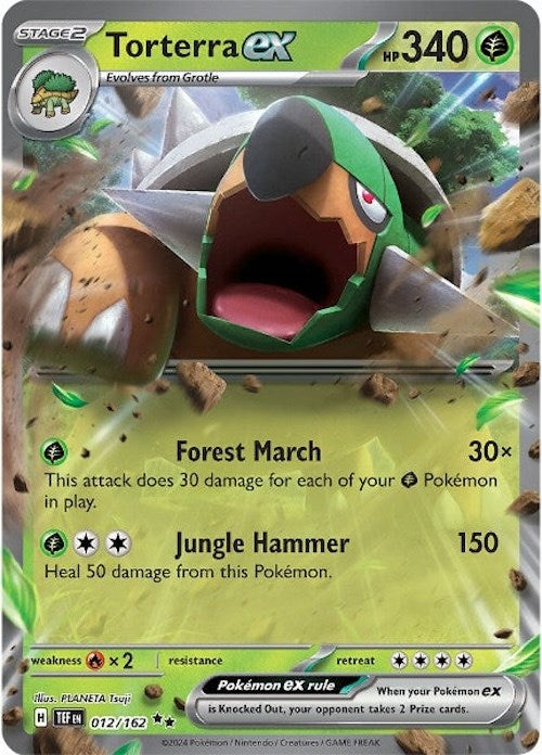 Torterra ex (012/162) [Scarlet & Violet: Temporal Forces] | Jomio and Rueliete's Cards and Comics