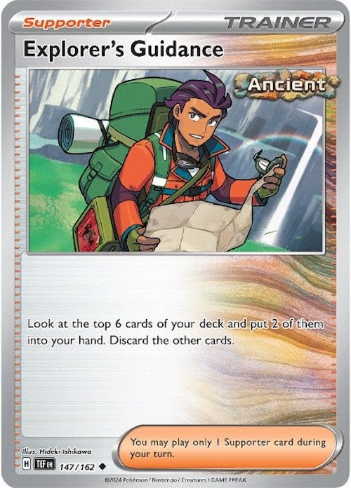 Explorer's Guidance (147/162) [Scarlet & Violet: Temporal Forces] | Jomio and Rueliete's Cards and Comics