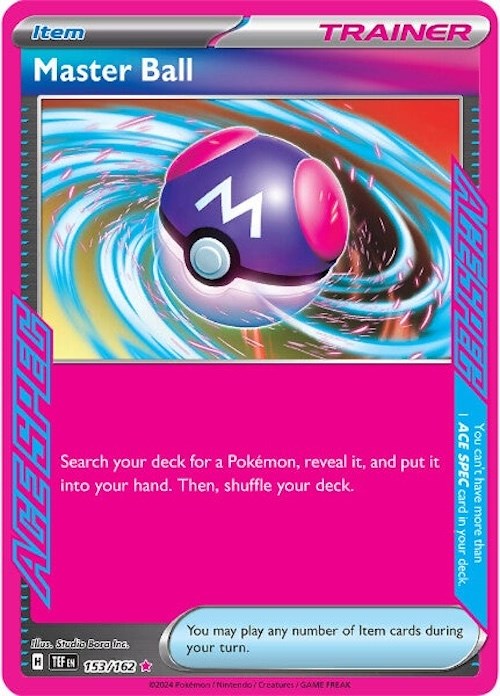 Master Ball (153/162) [Scarlet & Violet: Temporal Forces] | Jomio and Rueliete's Cards and Comics