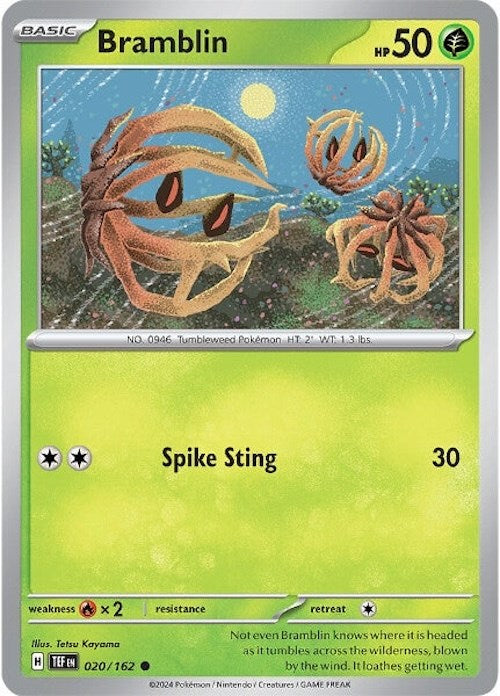 Bramblin (020/162) [Scarlet & Violet: Temporal Forces] | Jomio and Rueliete's Cards and Comics